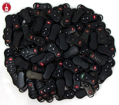 OEM Lot of 125 Assorted Chrysler / Dodge / Jeep Fob Remotes Bulk Locksmith Used