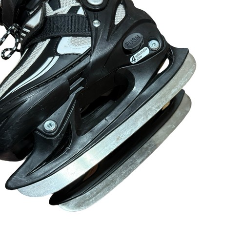 Lake Placid Summit Jungen verstellbare Eishockey Schlittschuhe Größe 10J-13J schwarz grau - Bild 8 von 9