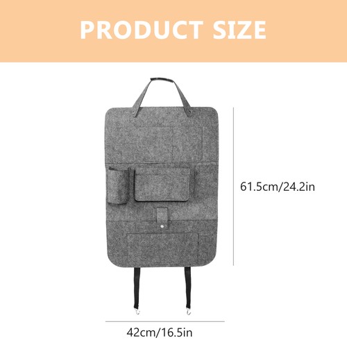 Car Storage Bag Seat Organizers for Vehicle Auto Back Hanging Backseat - Foto 10 di 12