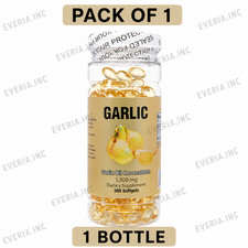 Nu Health Garlic Oil 1500 mg 300 Softgels Support Heart Health , Immune Support