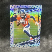 2021 Panini Donruss Optic Jerry Jeudy Stars Border Prizm #27 Football Broncos
