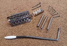 Complete Fender Squier Affinity Stratocaster Chrome Tremolo Bridge 36mm Block