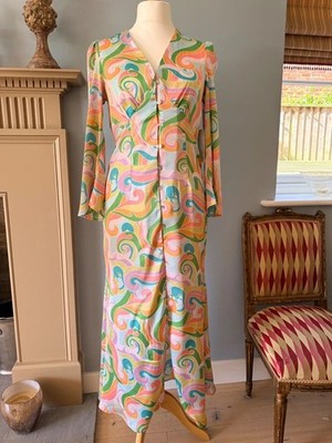 New Never Fully Dressed NFD Lindos Pastel Grove Midi Silky Dress UK12 Wedding