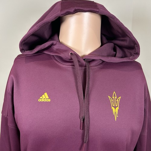 Felpa con cappuccio Sample Sun Devils donna media Adidas felpa ASU Arizona State nuova - Foto 2 di 6
