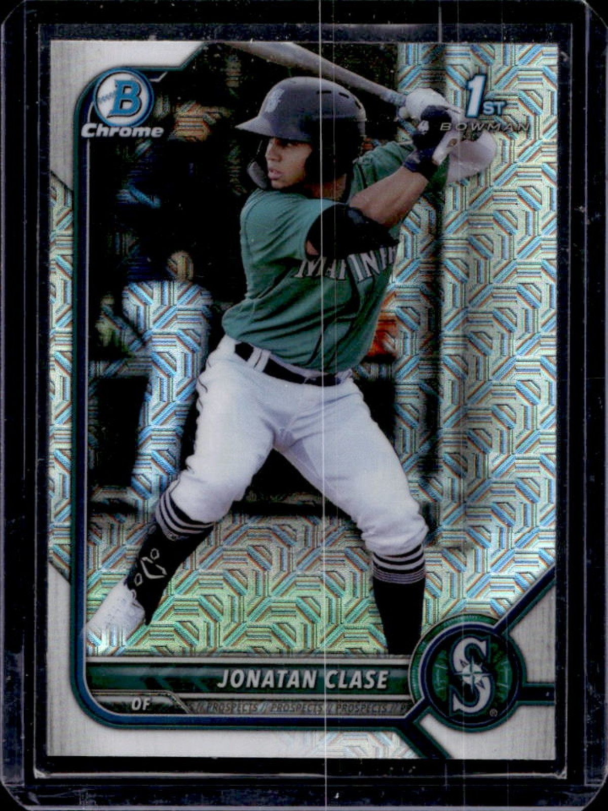 2022 Bowman Mega Box Jonatan Clase Chrome Refractor #BCP-118 Mariners