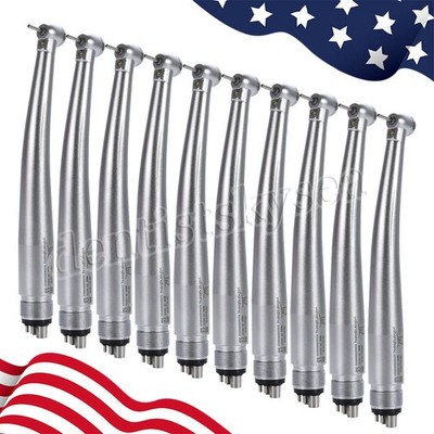 10X Mini Head LED Fiber Optic Handpiece Pediatric Kid 4 HOLES Dental Push Button