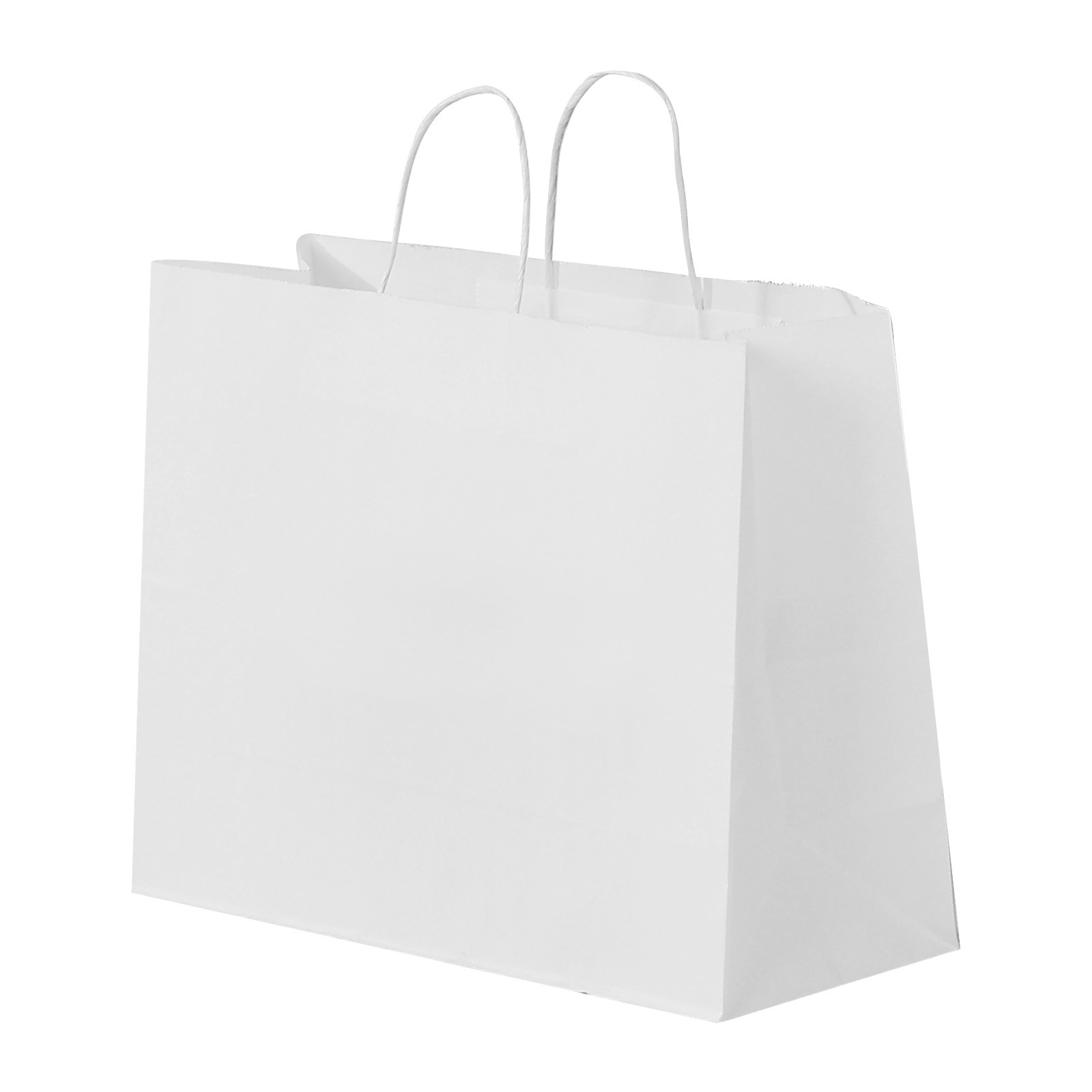 VEVOR Kraft Paper Bag with Handles 100Pcs 16x6x12 in Party Shopping Bag White