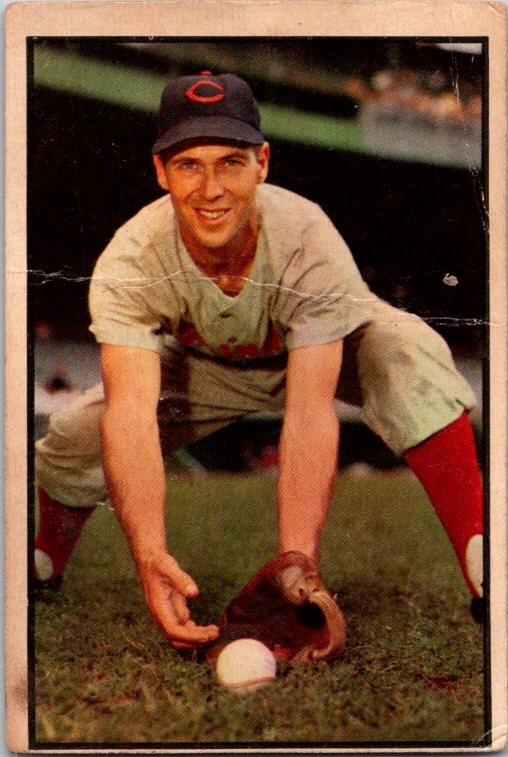 Bobby Adams 1953 Bowman Color #108 Cincinnati Reds