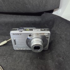 SONY CYBER-SHOT DSC-W70 7.2MP DIGITAL CAMERA SILVER CARL ZEISS - No Charger 4