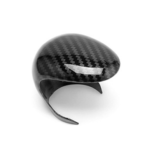 Knob Cover Gear Lever Shift Fashionable 1pcs Accessory Carbon Fiber Black - Picture 5 of 6