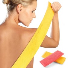 6 PCS Exfoliating Washcloth Shower Towel Body Cloth, Flame Saffron Scrubber