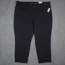 Old Navy Pants Women's Navy Blue Size 22 High-Rise Pixie Ankle Stretch New