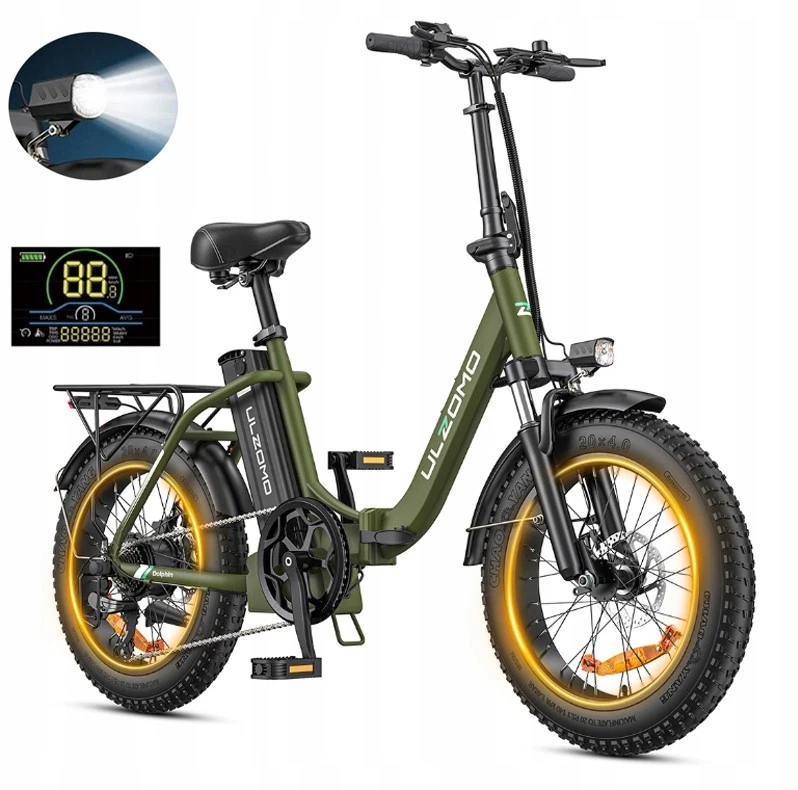 ULZOMO 250W Elektrofahrrad 20 Zoll E-Bike 13ah Herren/Damen City EBike 25KM/H Klapprad