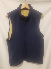 Chartou Collection Full Zip Vest Men Medium Blue Sherpa Lined