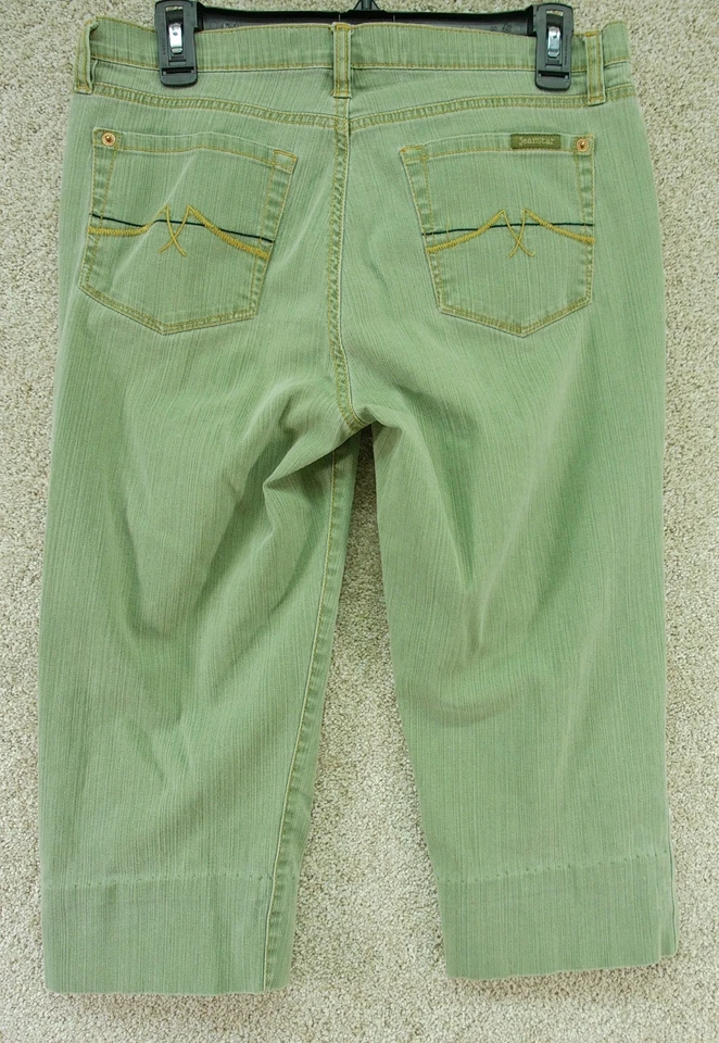 Calça Capri Janstar Feminina Verde sem etiqueta de tamanho veja fotos para tamanho - Imagem 2 de 4