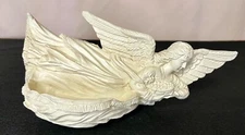 Vintage WANG'S INTERNATIONAL INC. 3D Effect ANGEL Wall PLAQUE Measures 4" by 9"