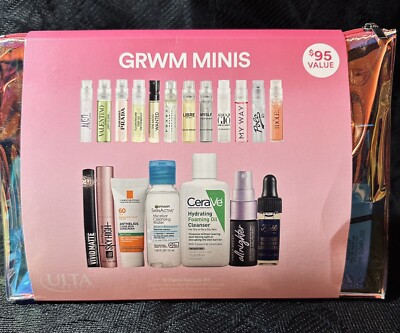ULTA BEAUTY 19 pc GRWM Fragrance & Skincare Makeup Sampler Set