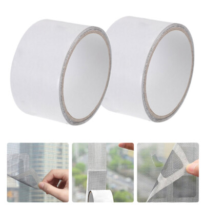 2 Rouleaux Ruban Réparation Écran Fenêtre Maille Rubans Autocollants en ligne Fibre de Verre