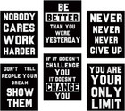 Motivational Wall Art Set of 6, Inspirational Quotes for Home & Office Decor