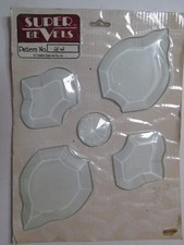 Bevel Cluster 9-3/4" x 6-1/2" 5 Pieces Clear Stained Glass Supply