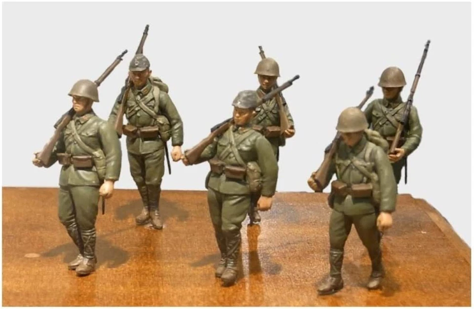 Juego de Marcha Fino Molde 1/35 Ejército Imperial Infantería Plástico Modelo FM37 Foto 2 de 2