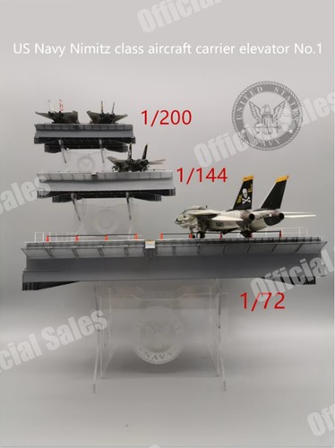 1/200 US NAVY Nimitz Class Aircraft Carrier Elevator NO.1 Finished Scene Model - Picture 12 of 12