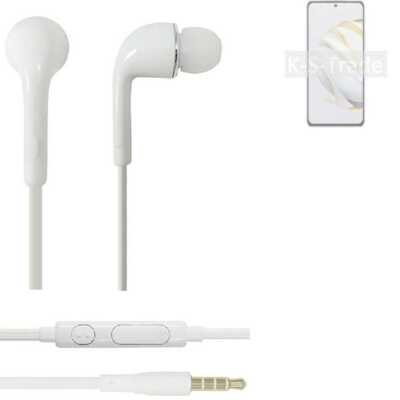 Earphones für Huawei nova 10 SE in ear headset stereo Ohrstecker weiß
