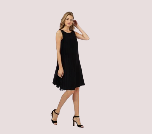 Principles By Ben De Lisi Black Pleated Cape Shift Dress UK 16 LN102 FF 08  | eBay UK