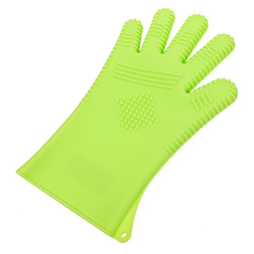 Insulated Silicone Gloves Grill Heat for Hair Styling Resistant Cooking Oven - Picture 5 of 12