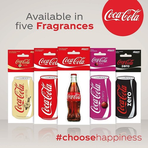 Coca-Cola Can Car Air Freshener Fragrance Scent 2D - Vanilla Coca-Cola - Picture 2 of 2