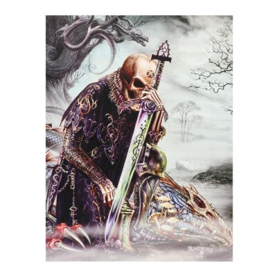 ARAWN WAITS ALCHEMY GOTHIC KLEINES LEINWANDBILD KUNSTDRUCK WALISISCHE FOLKLORE DRACHE