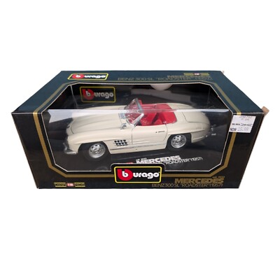 Burago 1:18 Diecast 1957 Mercedes Benz 300SL Roadster Diamonds Edition NIB