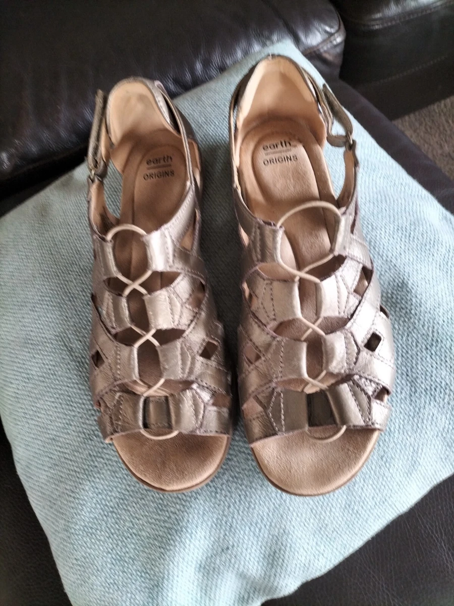 Earth origins sales leather gladiator sandals