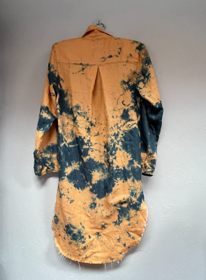 tie dye denim dress Avec Les Filles Women's Tie-Dye Denim Dress
