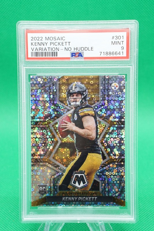 2022 Mosaic Rookie Variations No Huddle 1 Kenny Pickett PSA 9 BG6