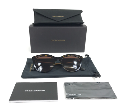 Dolce & Gabbana Dark Brown Cat-Eye Sunglasses Havana Dark Brown New in Box Amazon.com: Dolce & Gabbana Sunglasses DG 4459 502/73 Havana  main image 4