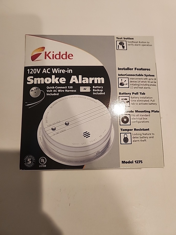 Kidde Lifesaver Smoke & Fire Alarm Model 1275 Premium, Battery