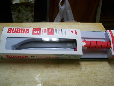 Bubba Blade 9'' Serrated Flex Fillet High Carbon stainless  extreme flex +sheath
