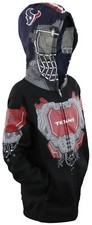 NFL Youth Houston Texans Full Zip Masked Sweatshirt Hoodie, FLAWED