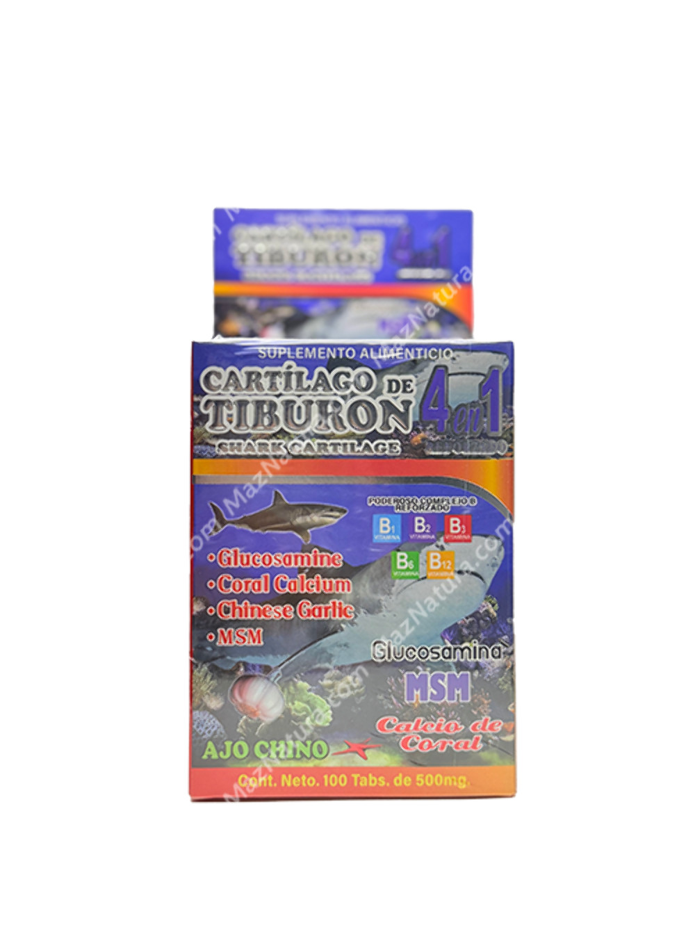 Cartilago De Tiburon 4 en 1 Reforzado 100 caps