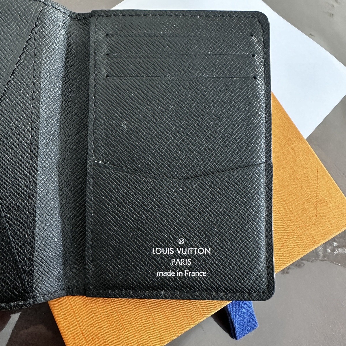 LOUIS VUITTON Pocket Organizer Damier Graphite Pass Case LOUIS VUITTON Pocket Organizer Damier Graphite Pass Case