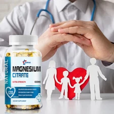 Cápsulas De Magnesio Antiestrés Citrato De Magnesio Puro Y Potasio FREE SHIPPING