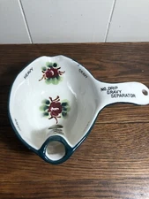 Vintage Ceramic Floral No-Drip Gravy Separator Pour Spout
