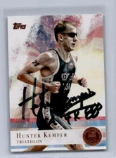 HUNTER KEMPER 2012 TOPPS U.S. OLYMPIC TEAM BRONZE HARD SIGNED AUTO -  *12528