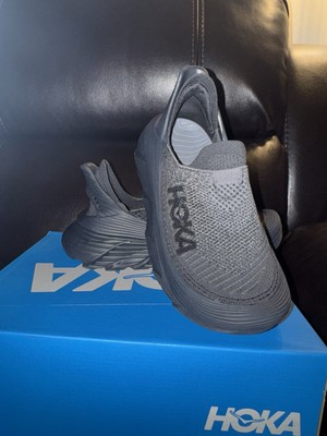 Hoka One One U Restore TC Slip-On Gray Black Size Women 5 Men