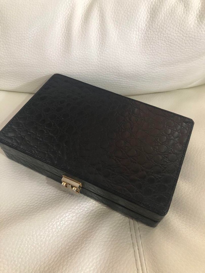 SCATOLA del TEMPO Leather Watch Case for 8 watches Black from Japan eBay