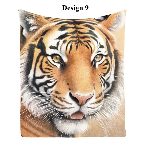 Laughing Tiger Comfy Flannel Bedspread Sofa Throw Blanket Holiday Birthday Gift - Picture 21 of 22