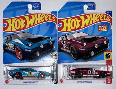2023 Hot Wheels Dimachinni Veloce HW Daredevils Lot of 2 Color Variation