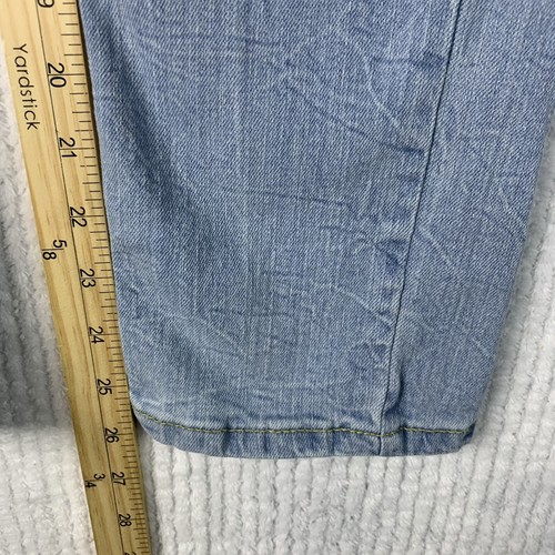 Levis 502 Kids 12 26/27 Regular Taper Jeans Adjustable Elastic Waist - Picture 6 of 14