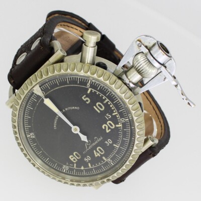 LEONIDAS CRONOGRAFO A RITORNO BOMB DROP WATCH CHRONOGRAPH BOMBENABWURF UHR  WWII